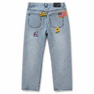 Calvin Klein Jeans Vintage Low Rider Straight Leg Patched Jeans Size 5